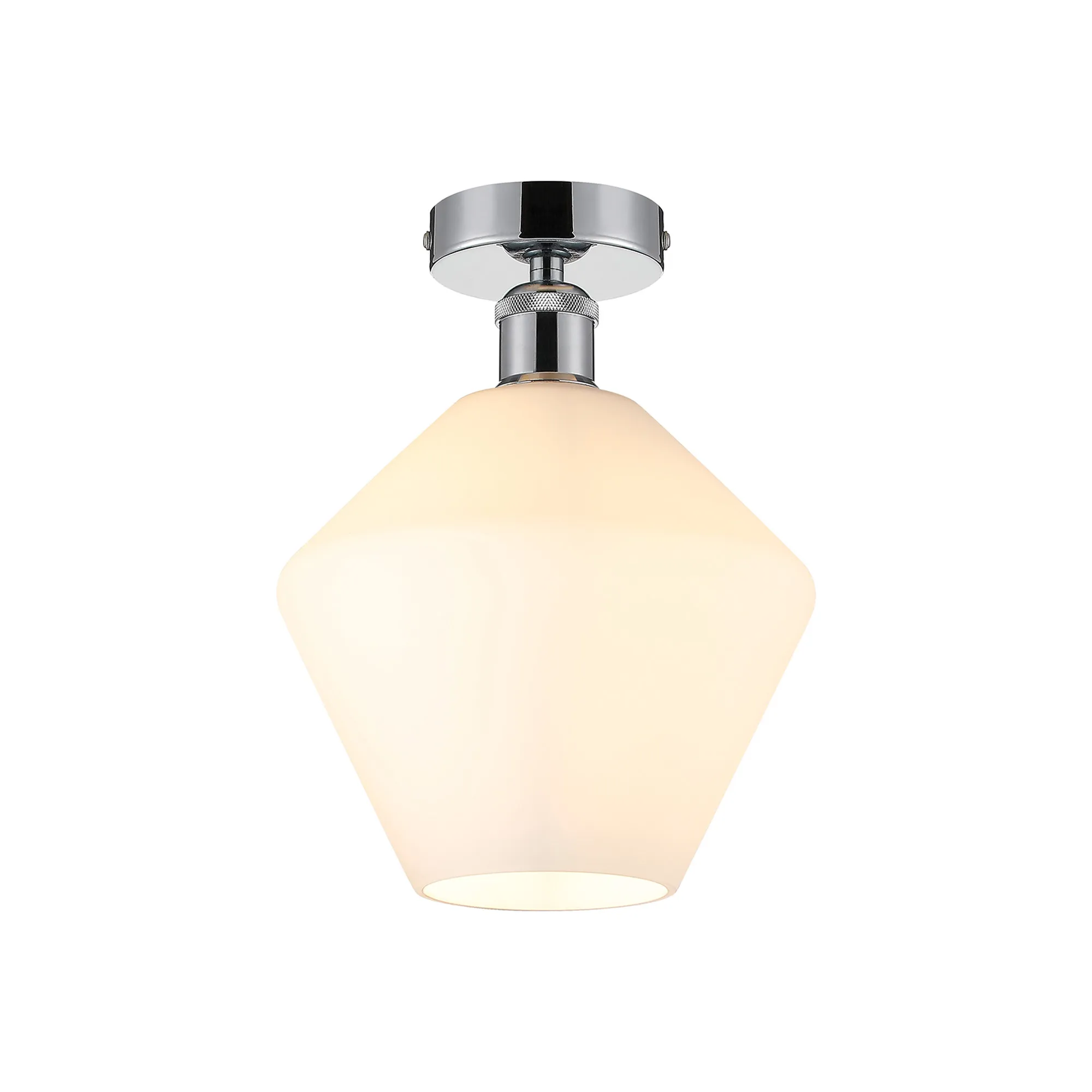 Cawdor Polished Chrome Ceiling Lights Deco Flush Fittings